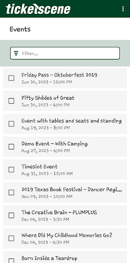 Ticketscene Scanner Screen 2