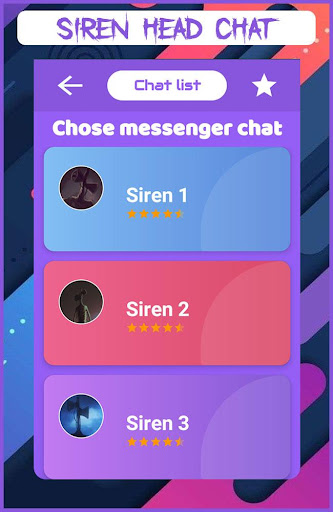 Android sirene sign in chat