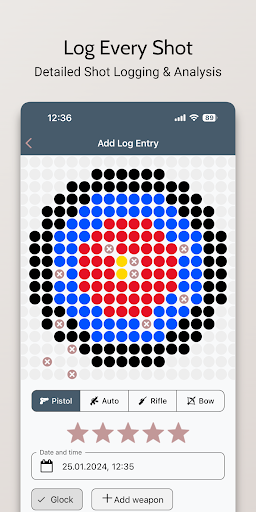 Android application Shooting Range Data Log Book screenshort