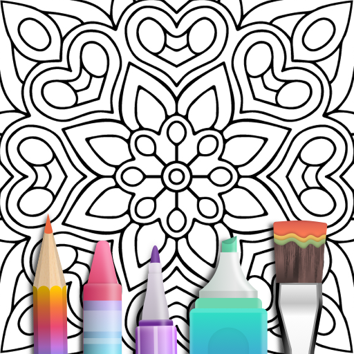 Mandala Coloring Book  Icon