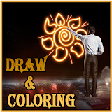 How to Draw glow and coloring icon