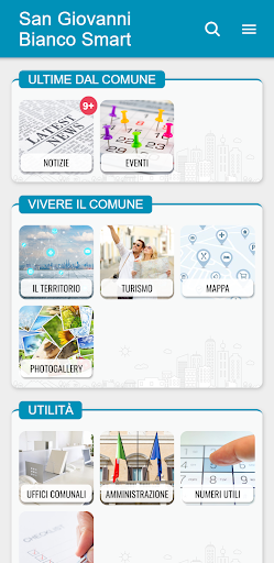 Android application San Giovanni Bianco Smart screenshort