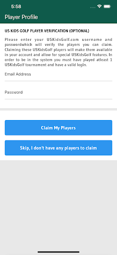Android application US Kids Golf Fan App screenshort