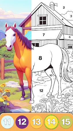 Game screenshot Farm Color By Number mod apk
