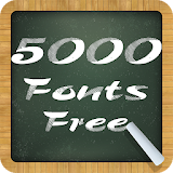 5000 Fonts Free icon