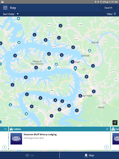 Screenshot of Visit Lake of the Ozarks