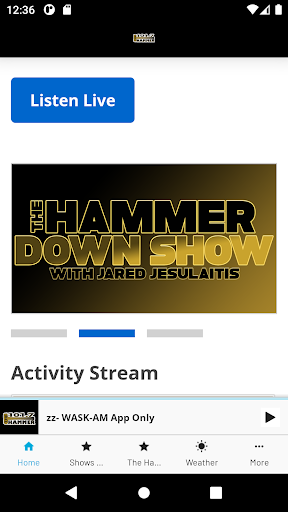Android application 101.7 The Hammer screenshort