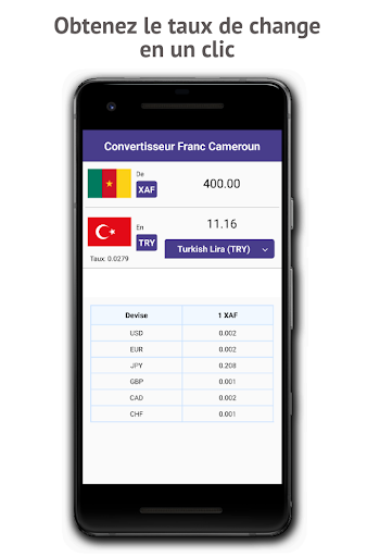 Cameroun Franc Converter Screen 2