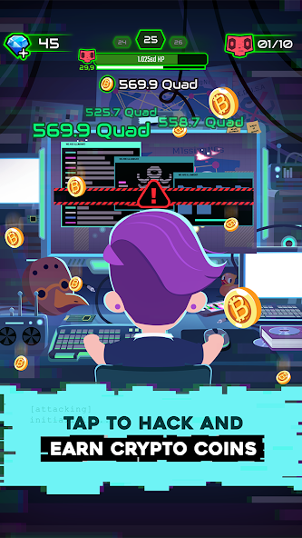 Hacking Hero: Hacker Clicker 1.0.39 APK + Mod (Remove ads / Unlimited money) for Android