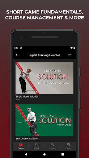Screenshot of Graves Golf On-Demand