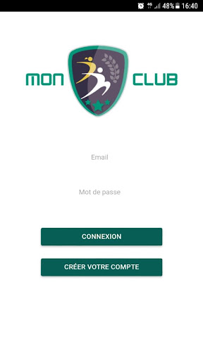 Android application MonClub Online screenshort