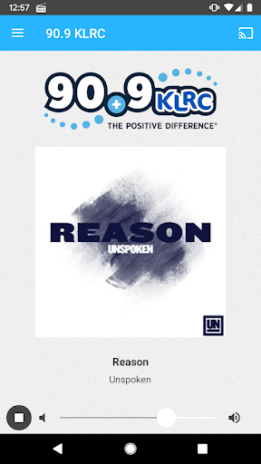 Android application 90.9 KLRC screenshort