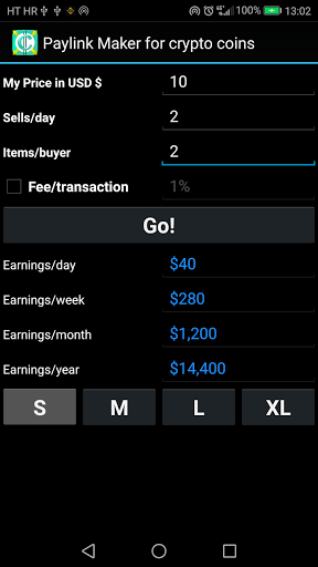 PayLink Maker for crypto curre