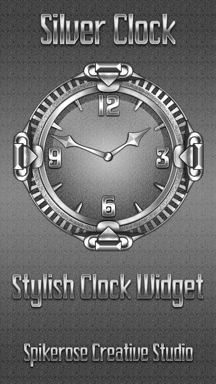 Silver Clock widget - 1.1 - (Android)