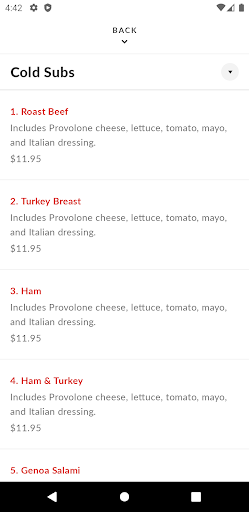 Criccas Italian Deli & Subs Screen 3