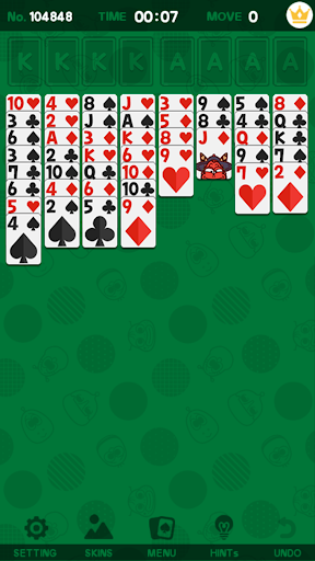 Larva Freecell Card Game Screen 2