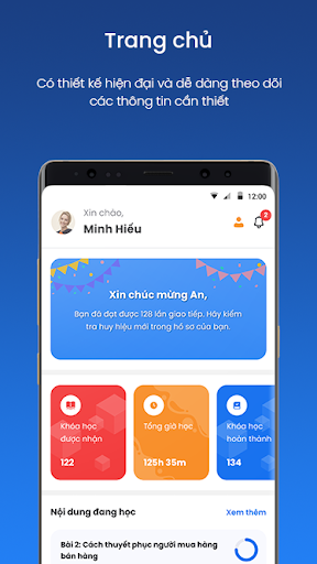 Android application CLS 4.0 LEARNER screenshort