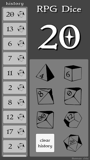Android application RPG Dice screenshort