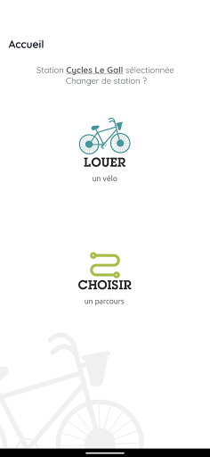 Android application Vélo LD screenshort