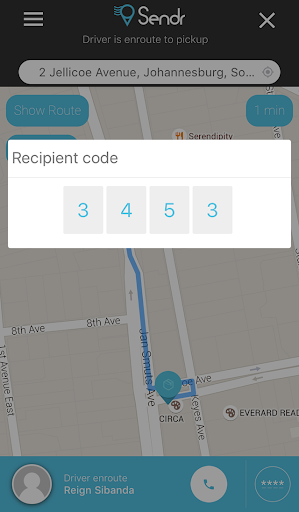 Sendr Partner Screen 2