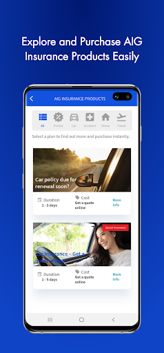 AIG On the Go Screen 3