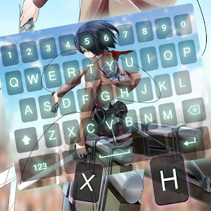 Cool Mikasa AOT Keyboard Theme