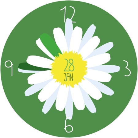 Simple Flower Watch Face screenshot 12