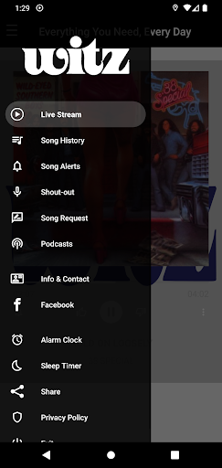 WITZ Radio Screen 3