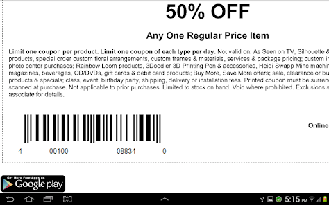 Coupons for Michaels - Apps on Google Play