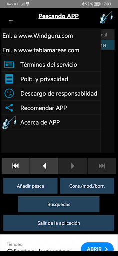 PescandoAPP Screen 2