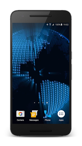 Binary Code Video Wallpaper Screen 2