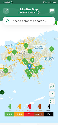 HK AQHI 香港空氣質素健康指數 Screen 3