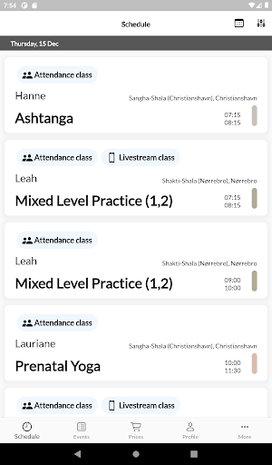 Android application The Yoga Flat screenshort
