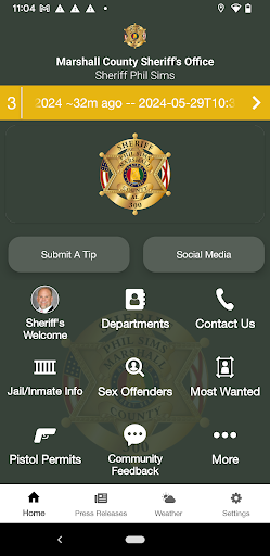Android application Marshall County Sheriff AL screenshort