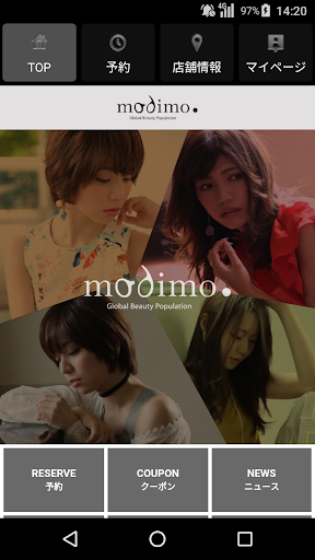 Android application 美容室・ヘアサロン modimo（モディモ） 公式アプリ screenshort