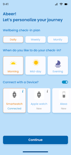 Android application WellShift screenshort