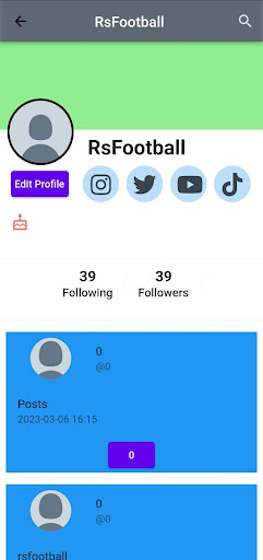 Android application FootballRS screenshort