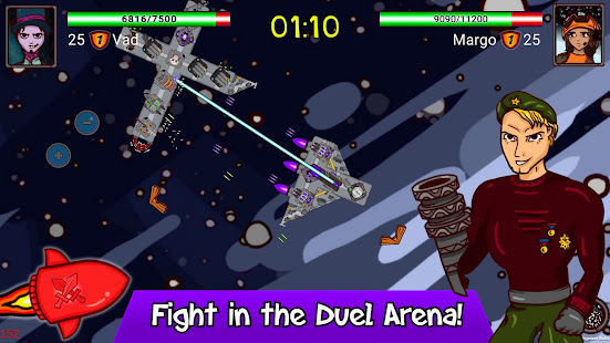 Space Box PvP Battle Arena - Build Ship And Fight! 1.0 APK + Мод (Unlimited money) за Android