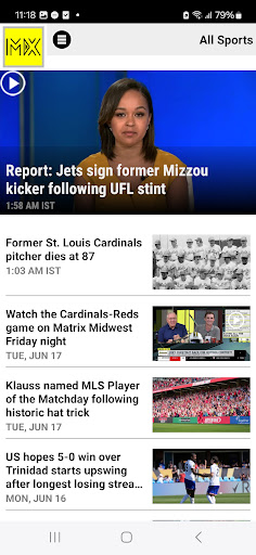 Screenshot of KMOV Matrix Midwest