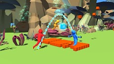 Stickman Run - Hyper Red Crew Jump Race 3Dのおすすめ画像1