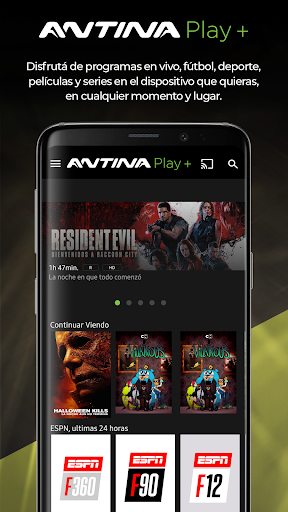 Android application Antina Play+ screenshort