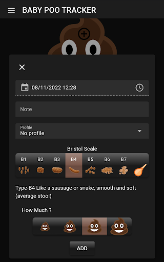 Poo tracker: kids and adults Screen 3