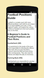 Football Positions Guide
