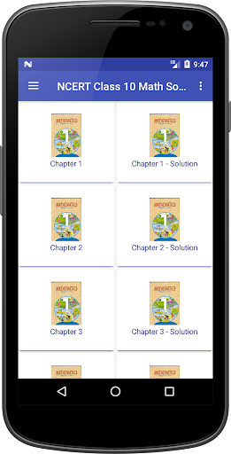 Android application NCERT Class 10 Maths Solution screenshort