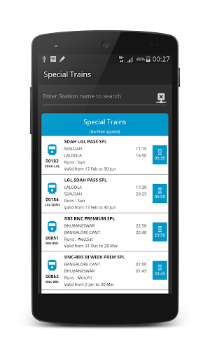 Indian Train Status Companion : Seat Availability screenshot 1