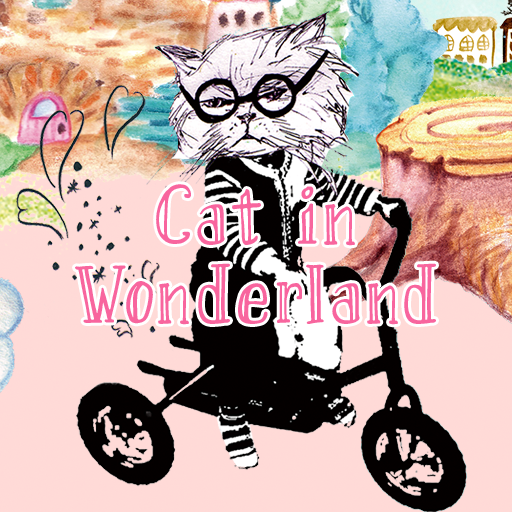 Cute Theme-Cat in Wonderland- logo