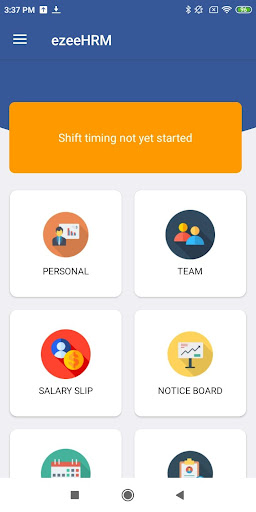 Android application EzeeHRM screenshort