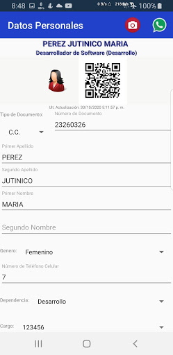 Reconocimiento Facial Empreint Screen 3