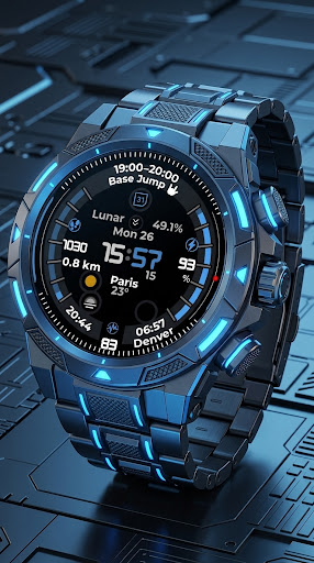 Digital Watch Face CUE124 screenshot 2