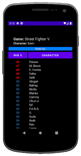 MatchUp | Fighting Games Screen 3